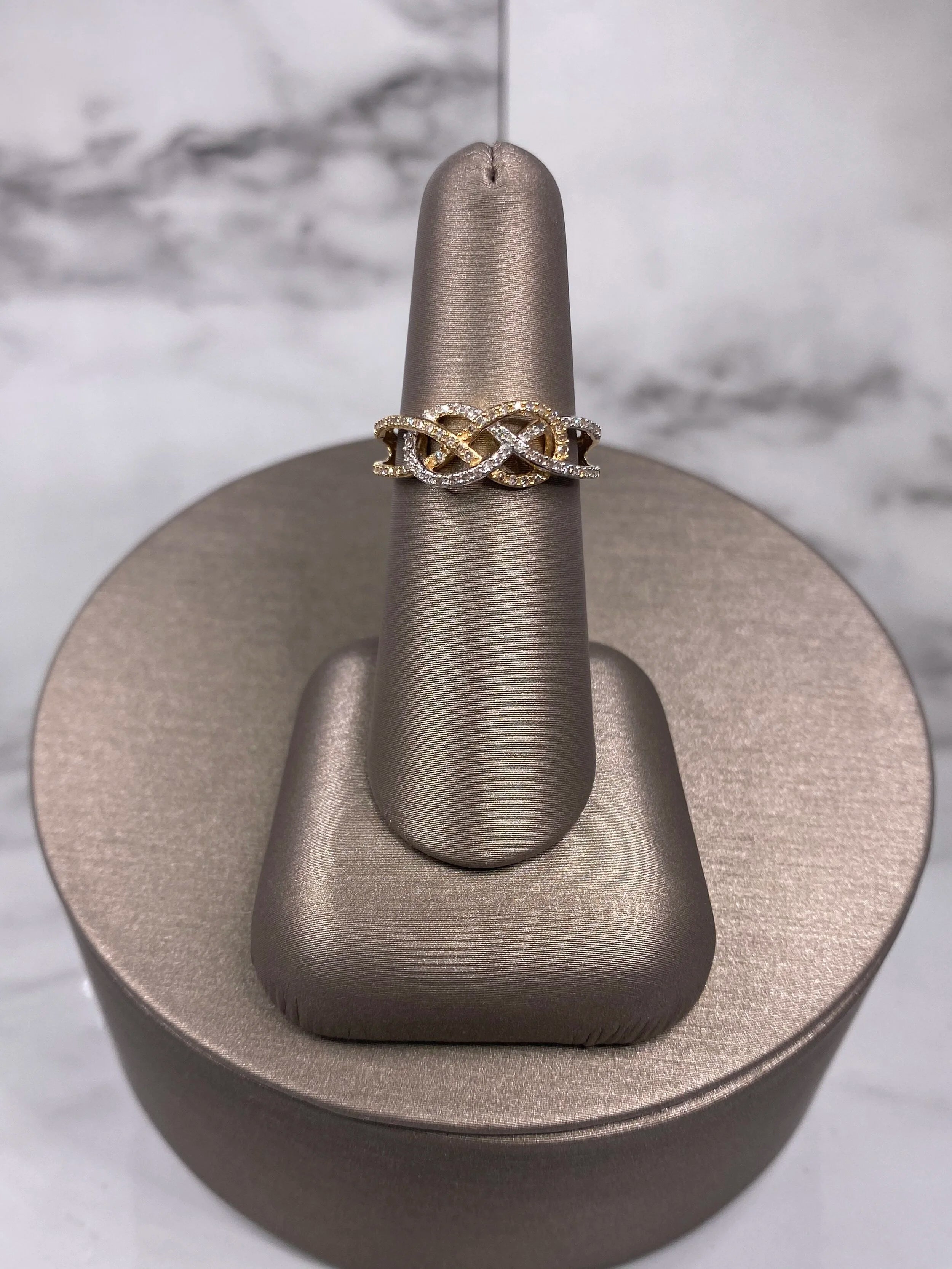 Two-Toned Braided Ring - Two-Toned Gold | Greco Jewelers