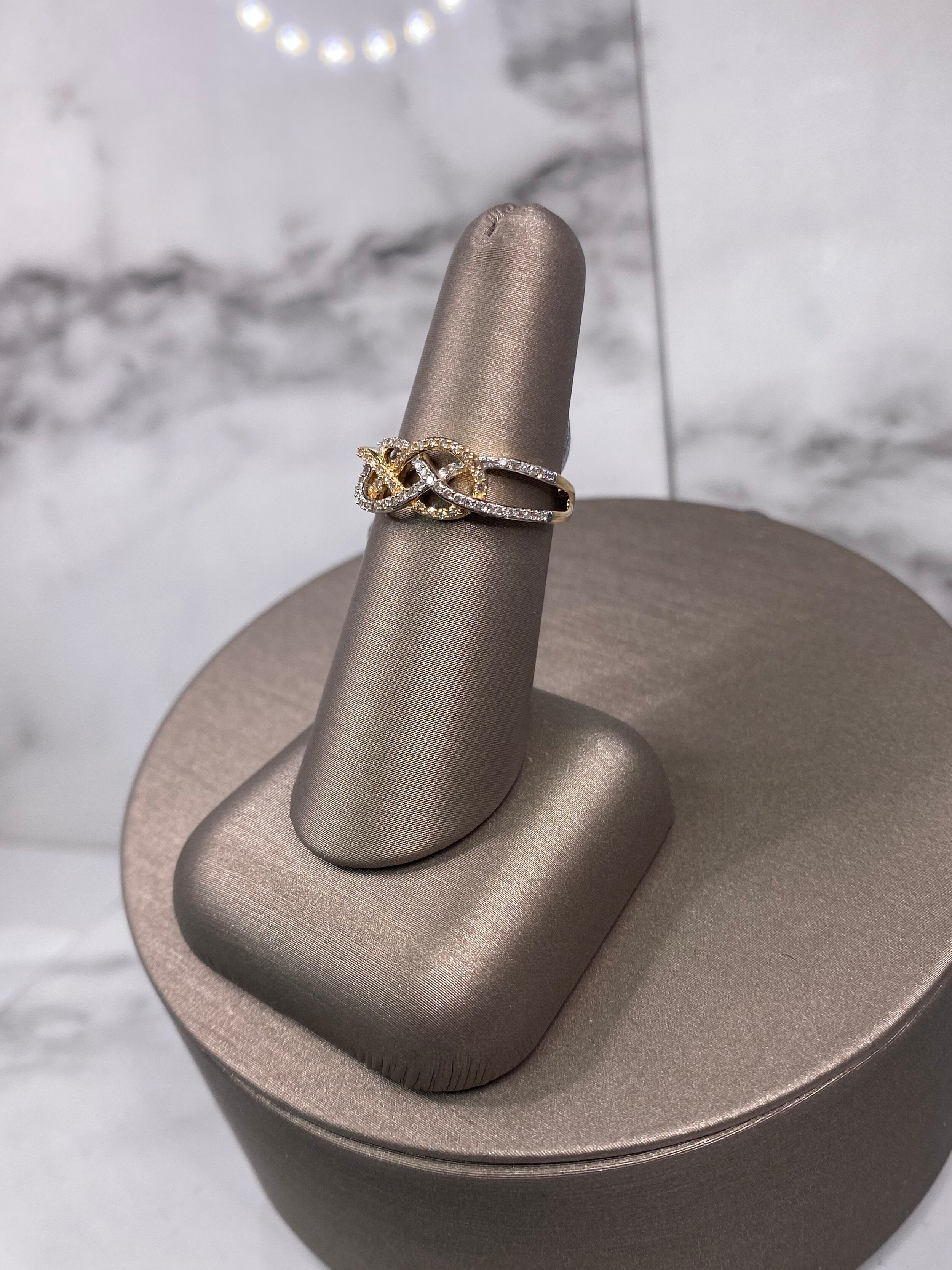 Two-Toned Braided Ring - Two-Toned Gold | Greco Jewelers - alternate angle