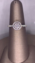 14K White Gold Diamond Halo Ring - 14K White Gold | Greco Jewelers