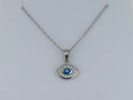 Sterling Silver Evil Eye Necklace