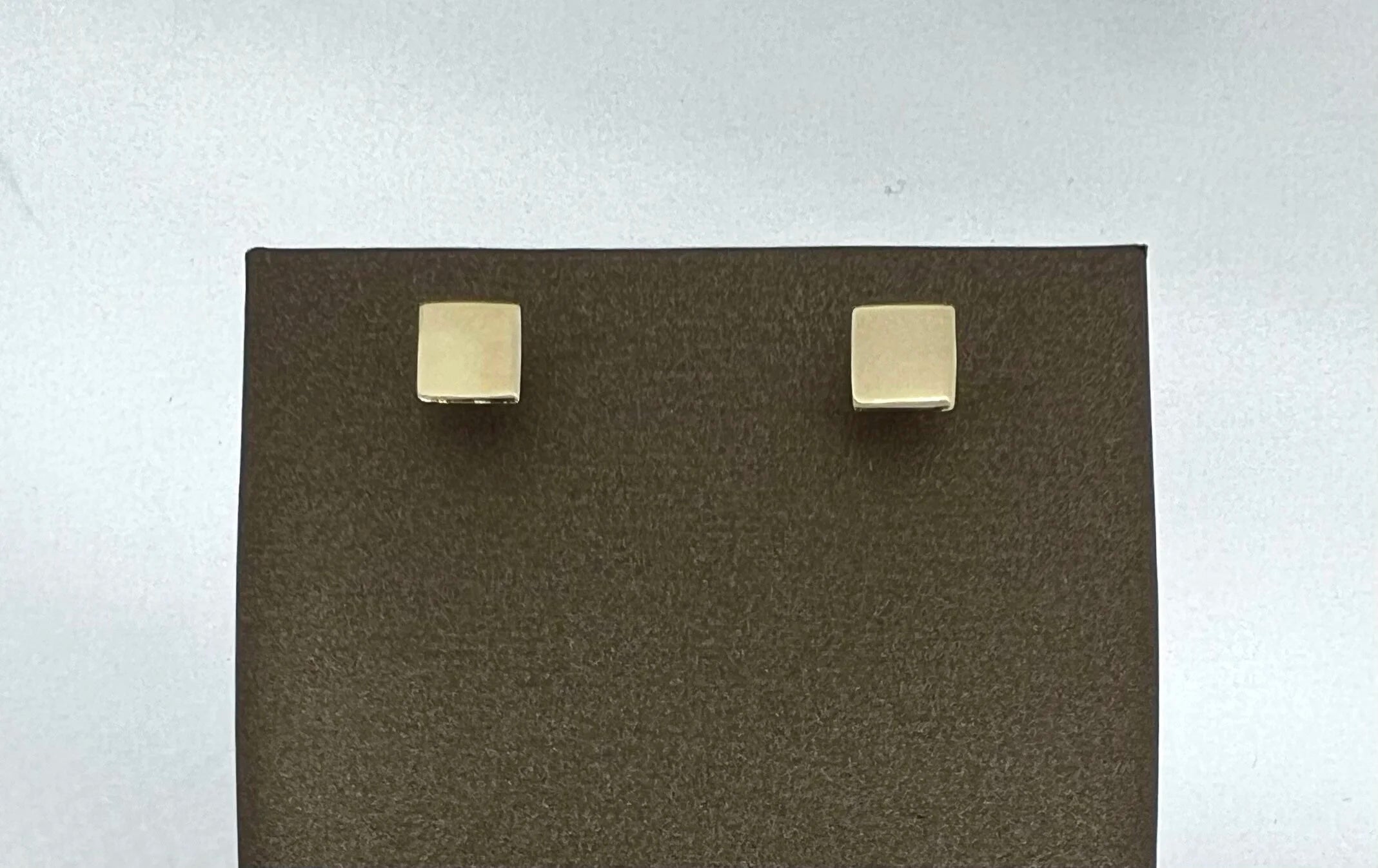 Yellow Gold Square Earrings | Greco Jewelers
