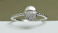 14K White Gold Diamond Oval Ring - 14K White Gold | Greco Jewelers