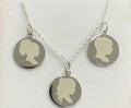 Sterling Silver Silhouette Family Necklace - Sterling Silver | Greco Jewelers