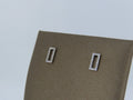 Rectangle Diamond earrings | Greco Jewelers - detail view