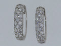 Pave Diamond Hoop Earrings | Greco Jewelers