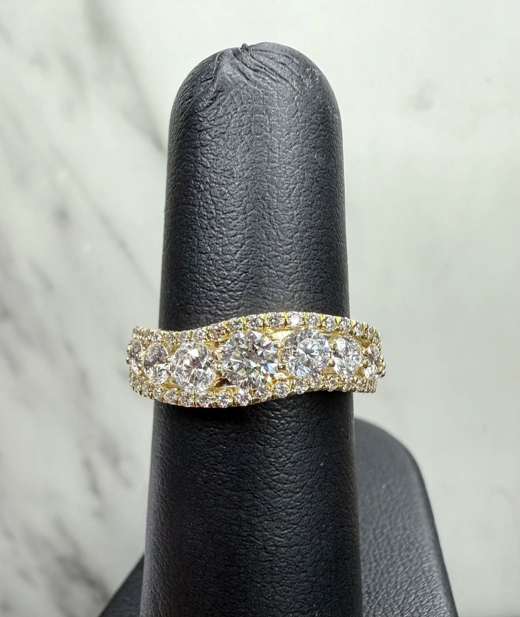 14K Yellow Gold Natural Diamond Ring - 14K Yellow Gold | Greco Jewelers