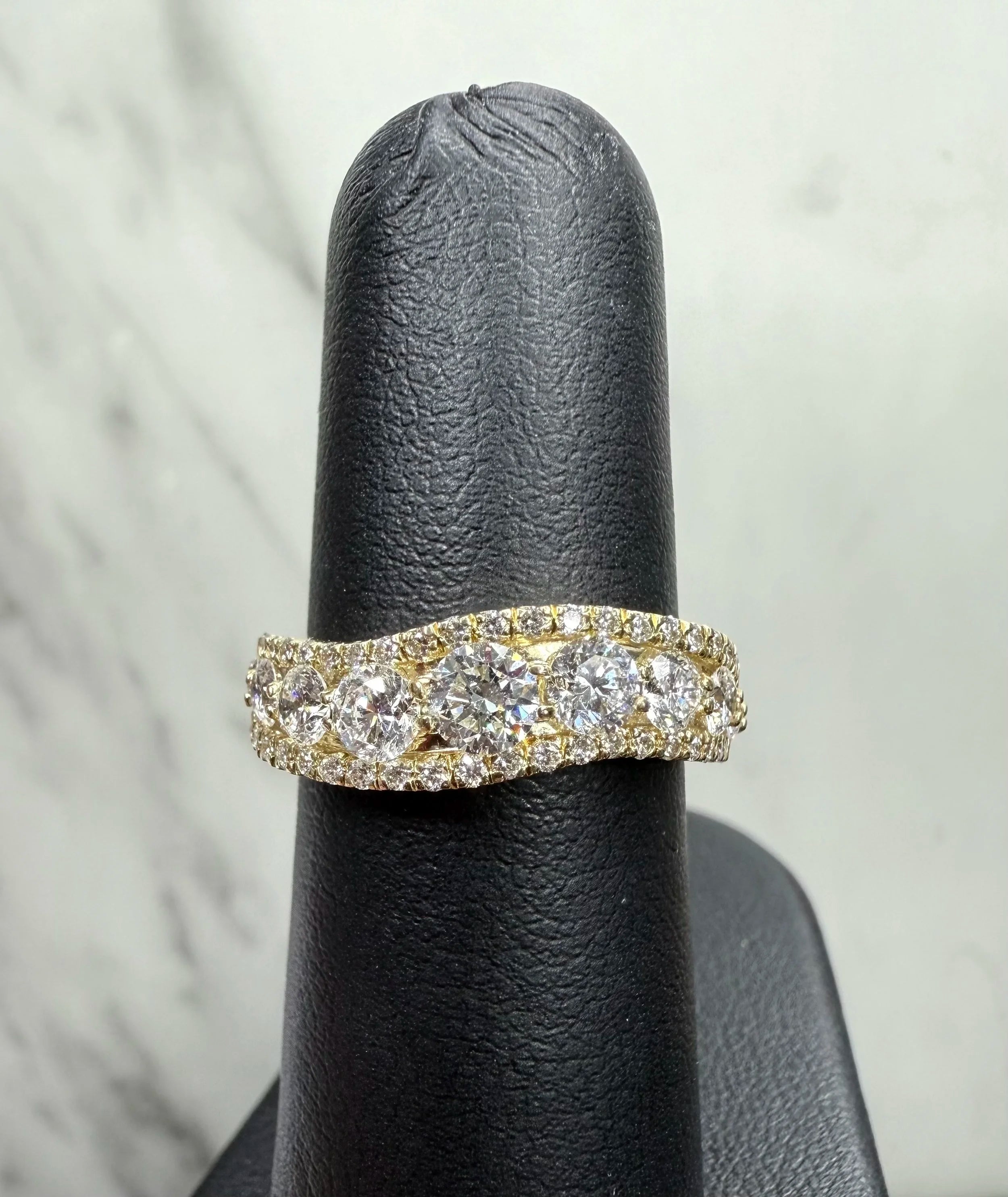 14K Yellow Gold Natural Diamond Ring - 14K Yellow Gold | Greco Jewelers