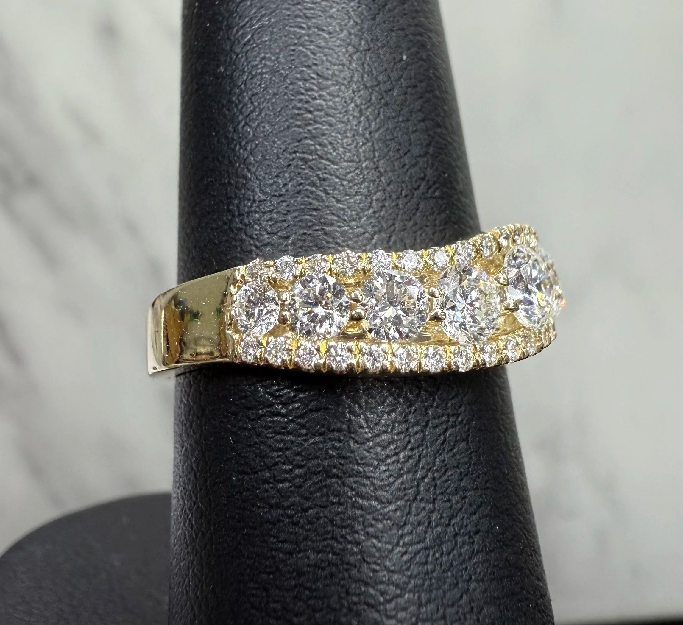 14K Yellow Gold Natural Diamond Ring - 14K Yellow Gold | Greco Jewelers - view 6