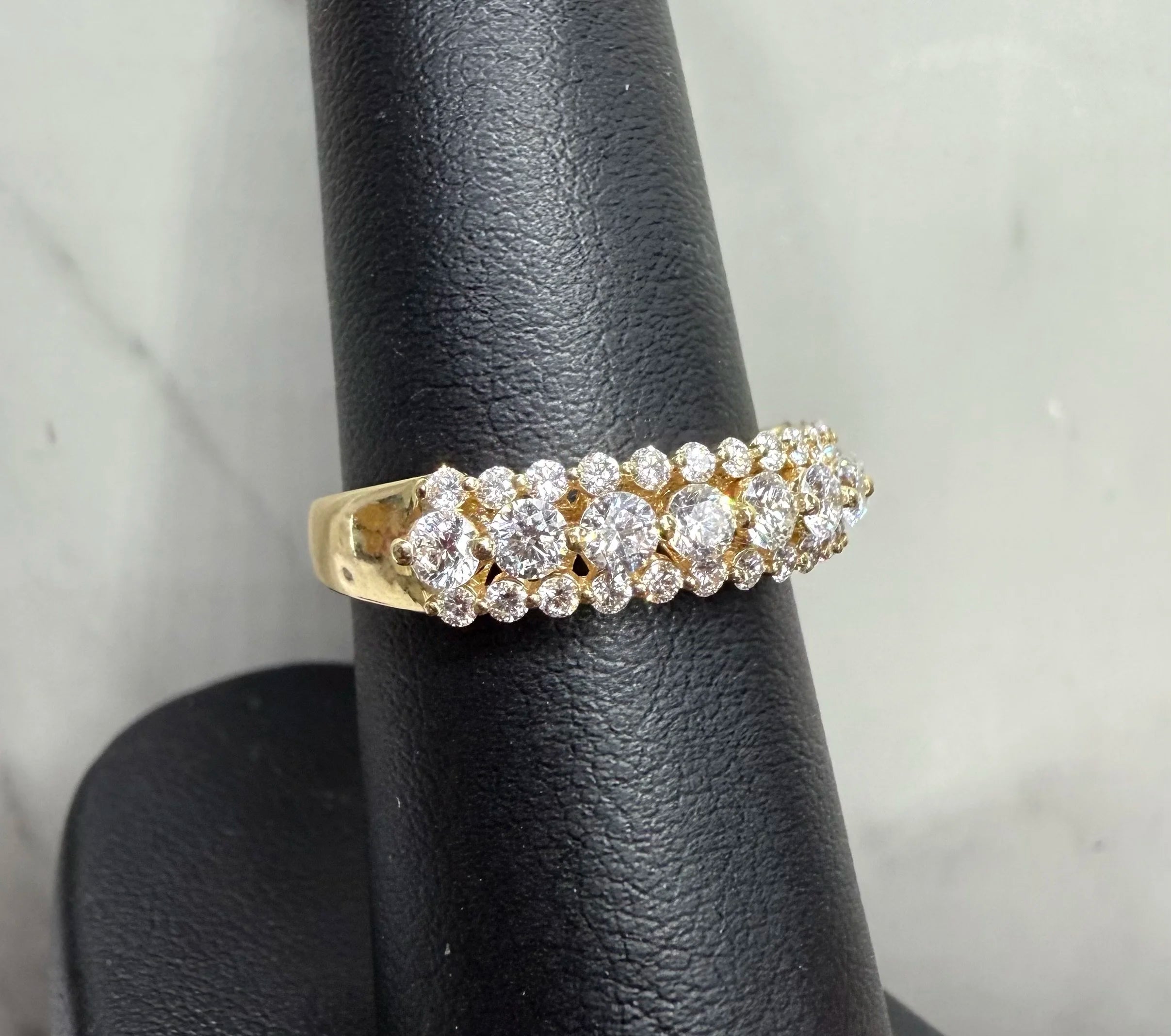 14K Yellow Gold Diamond Ring - 14K Yellow Gold | Greco Jewelers - styled view