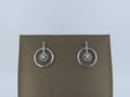 Round Diamond Post Earrings | Greco Jewelers - detail view