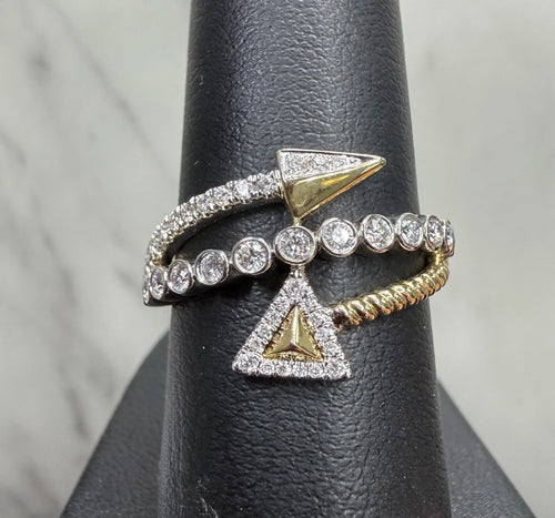 14K White and Yellow Gold Two Toned Ring - 14K White and Yellow Gold | Greco Jewelers