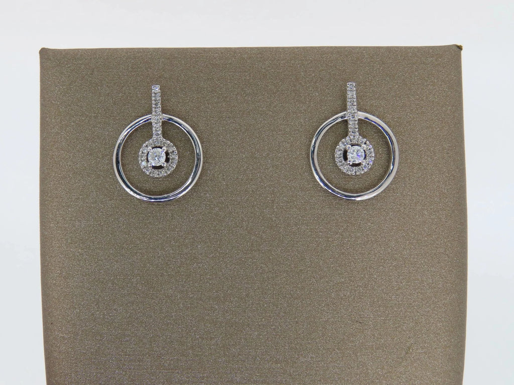 Round Diamond Post Earrings | Greco Jewelers
