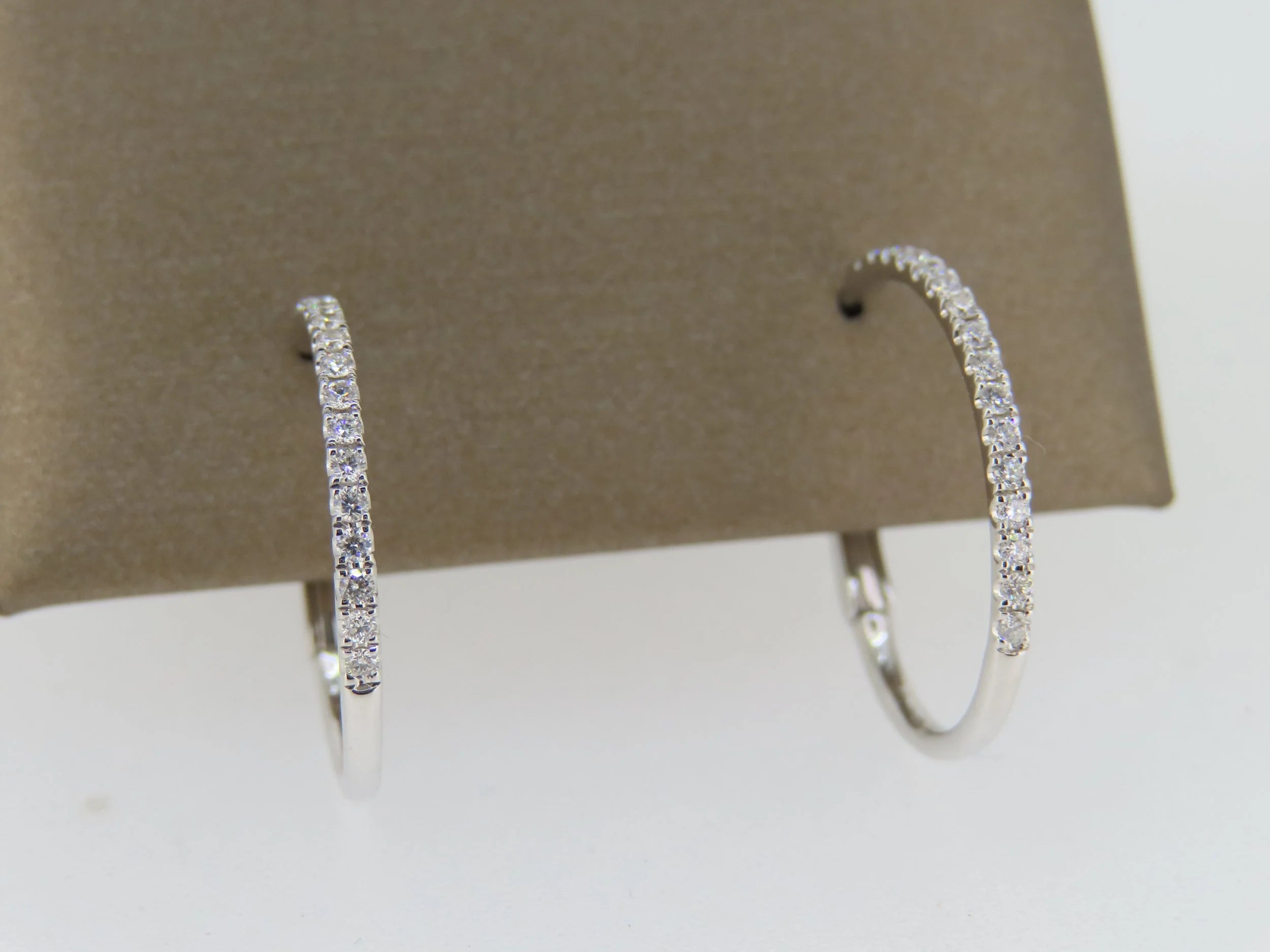 Diamond Hoop Earrings | Greco Jewelers - styled view