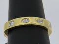 14K Yellow Gold Bezel Set Diamond Band - 14K Yellow Gold | Greco Jewelers