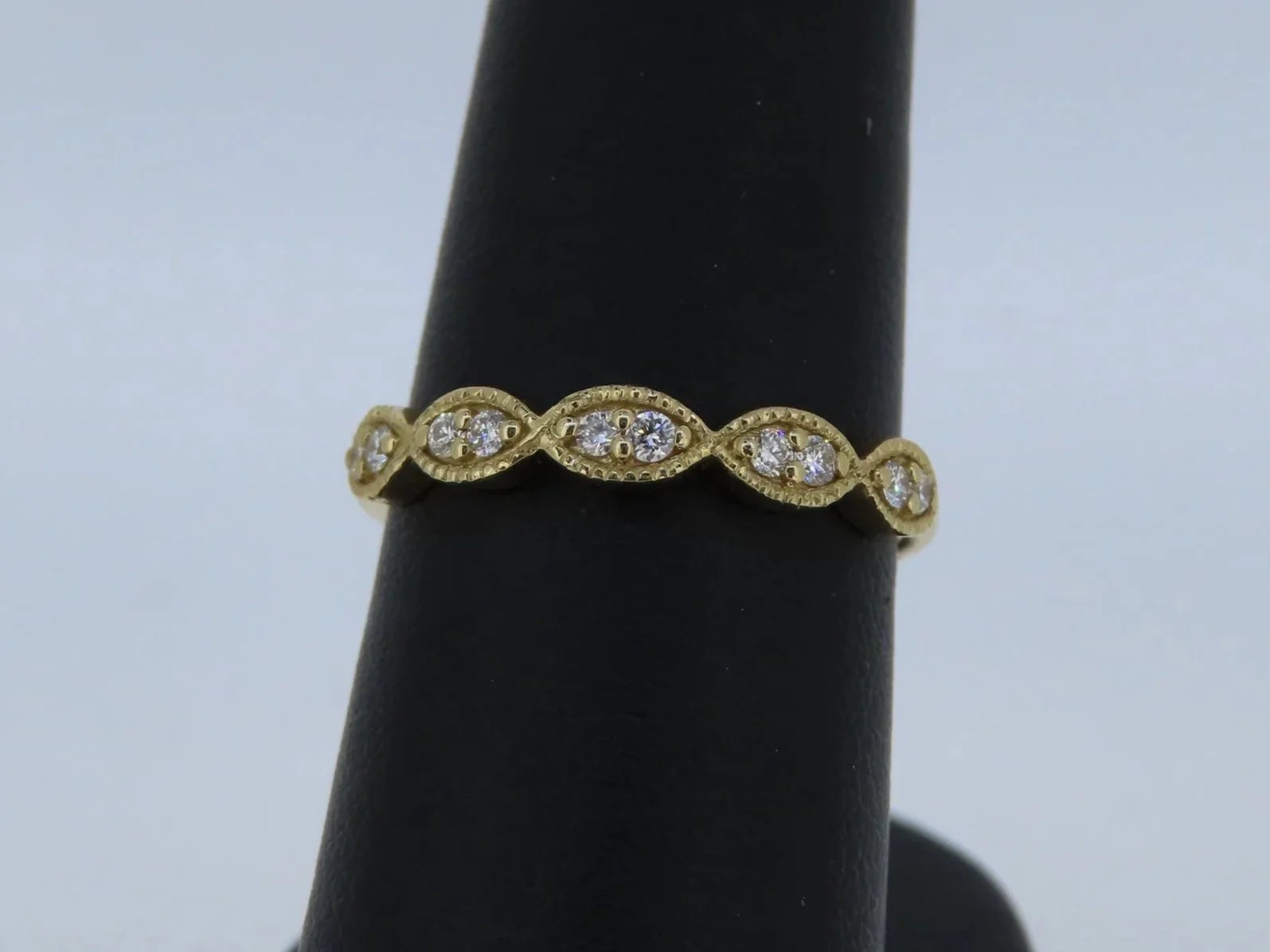 14K Yellow Gold Decorative Diamond Band - 14K Yellow Gold | Greco Jewelers