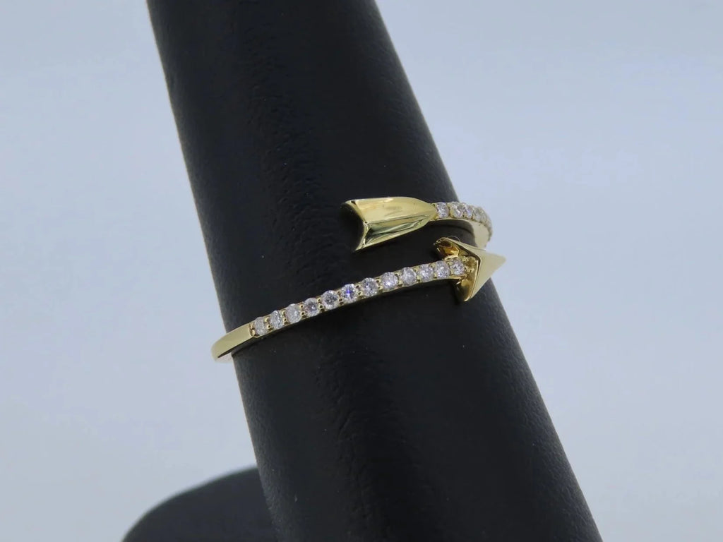 Gold Arrow Ring | Greco Jewelers - alternate angle