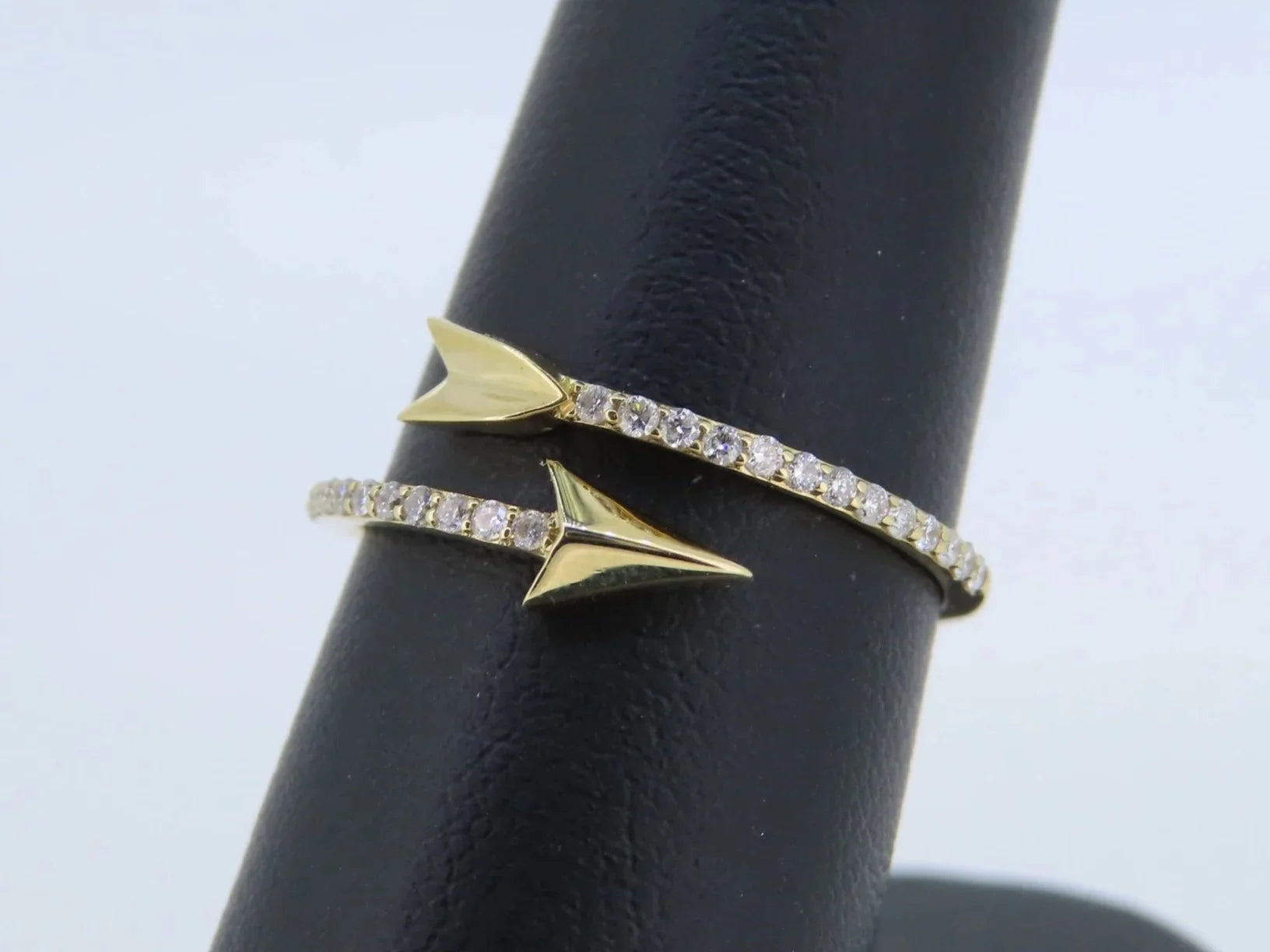 Gold Arrow Ring | Greco Jewelers - detail view