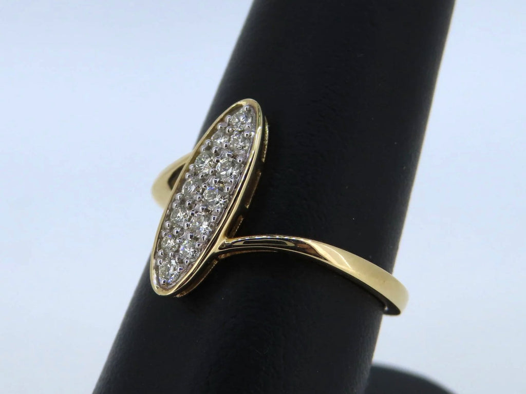 Marquise Style Diamond Cluster Ring | Greco Jewelers - detail view