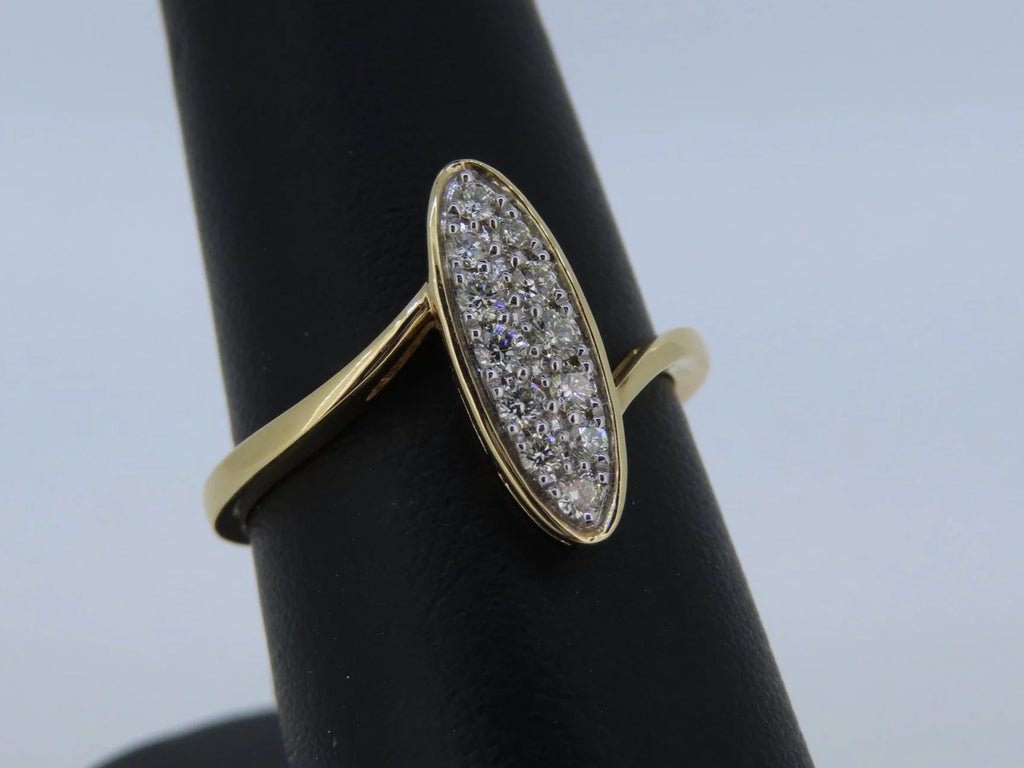 Marquise Style Diamond Cluster Ring | Greco Jewelers - alternate angle