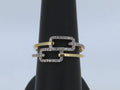 Two-Toned Rectangle Ring - Two-Toned Gold | Greco Jewelers