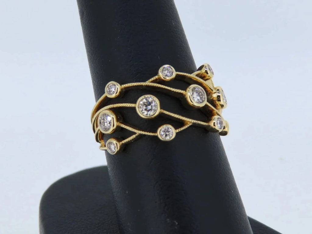 Decorative Diamond Ring | Greco Jewelers - detail view
