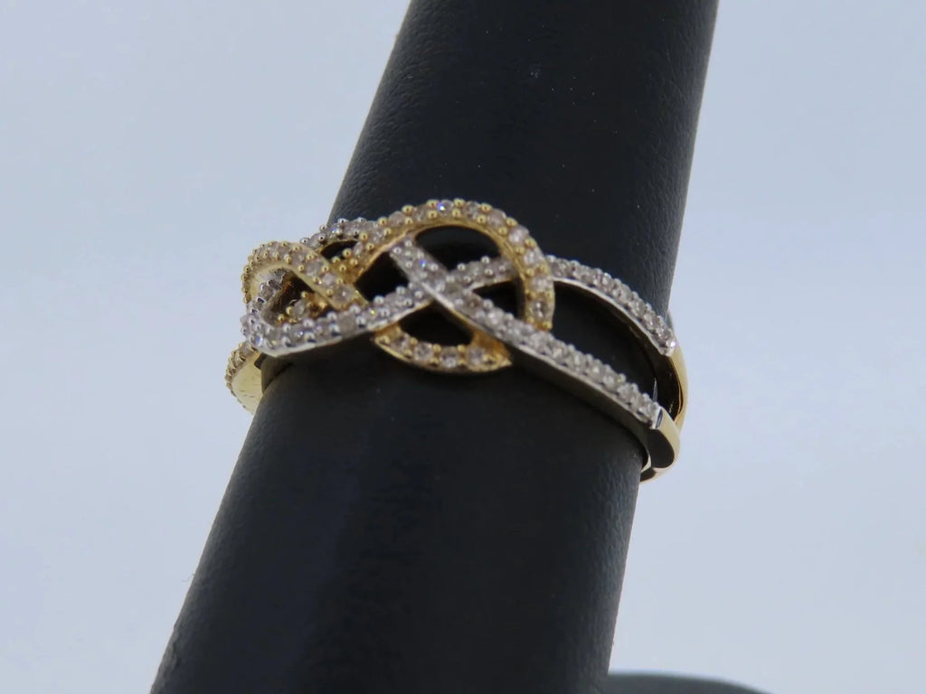 Two-Toned Diamond Ring - Two-Toned Gold | Greco Jewelers - alternate angle