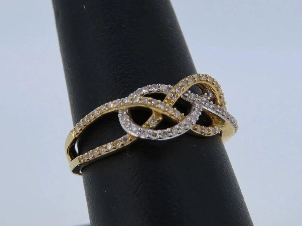 Two-Toned Diamond Ring - Two-Toned Gold | Greco Jewelers - detail view