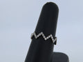 White Gold Zig Zag Diamond Band | Greco Jewelers - detail view