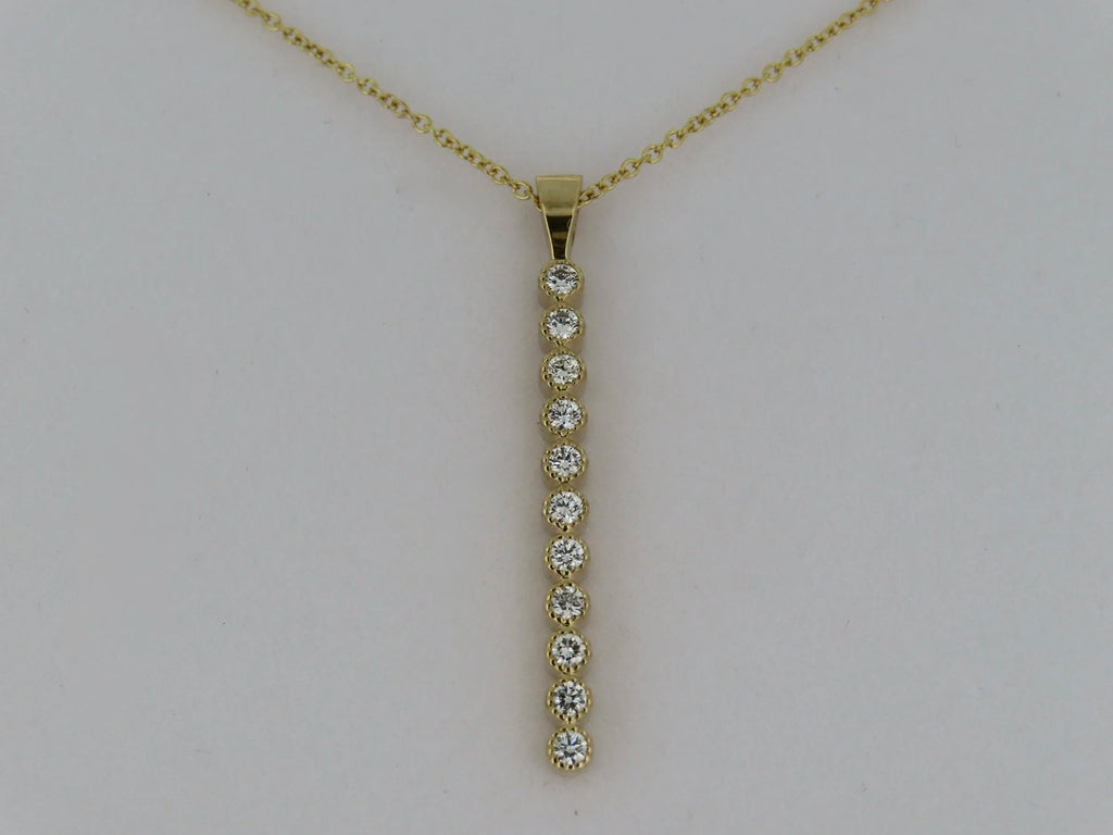 Diamond Bar Necklace | Greco Jewelers
