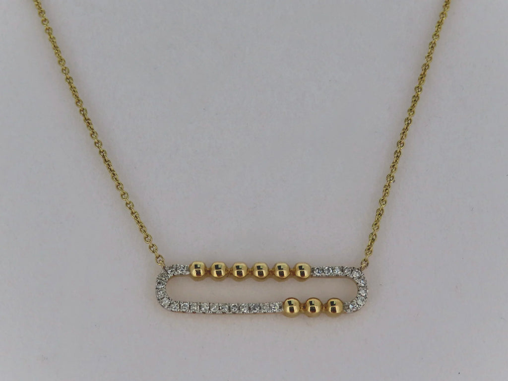 Diamond Paperclip Necklace | Greco Jewelers