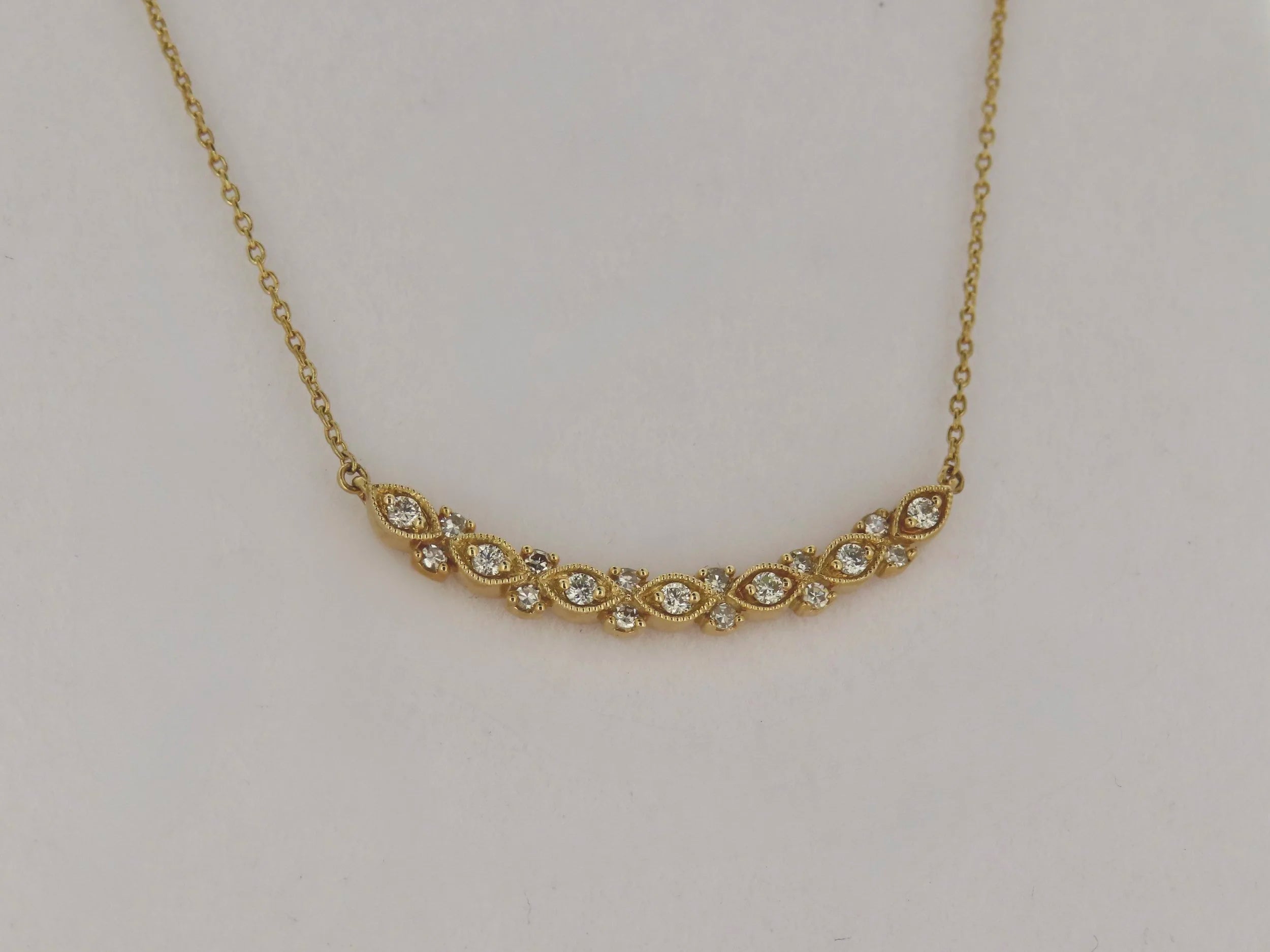 Marquise Shape Diamond Necklace | Greco Jewelers