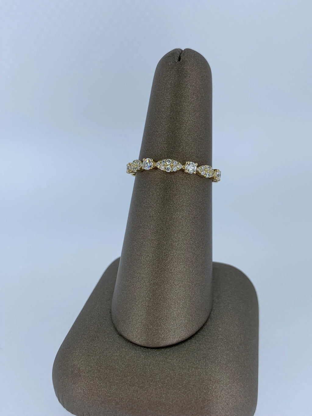 14K Yellow gold stackable band - 14K Yellow Gold | Greco Jewelers - alternate angle