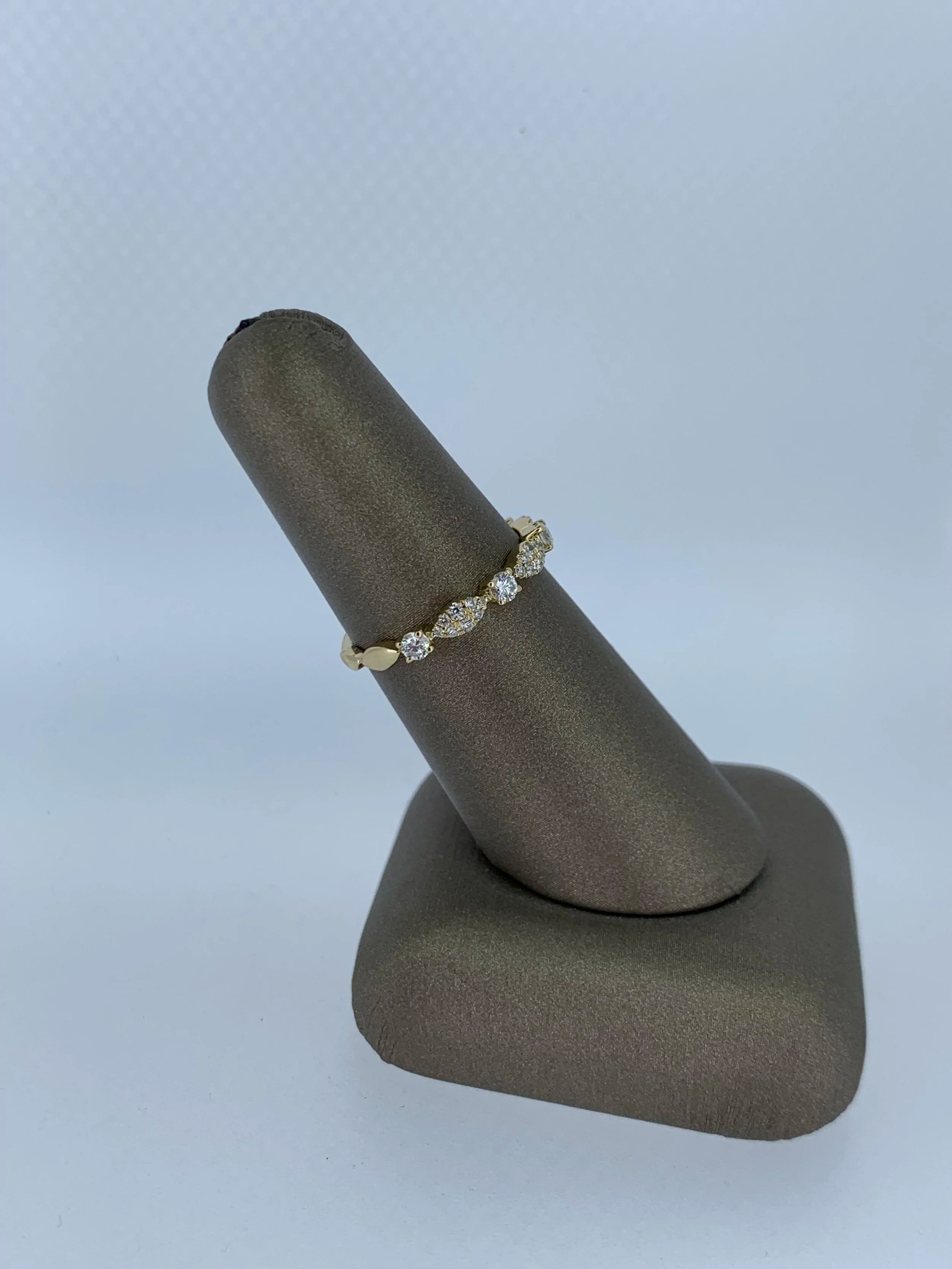 14K Yellow gold stackable band - 14K Yellow Gold | Greco Jewelers - detail view