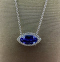 14K White Gold Tanzanite Necklace - 14K White Gold | Greco Jewelers