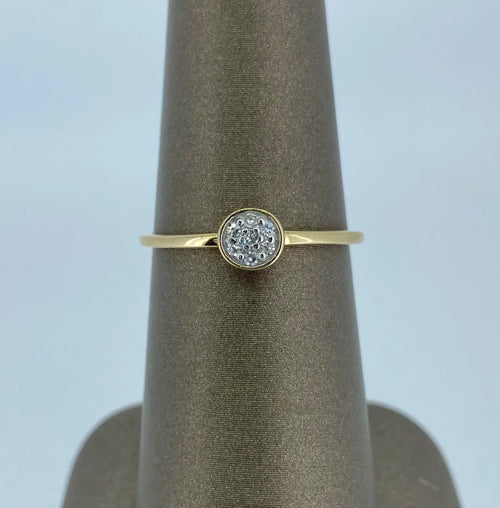 10K Yellow Gold Cluster Ring - 10K Yellow Gold | Greco Jewelers