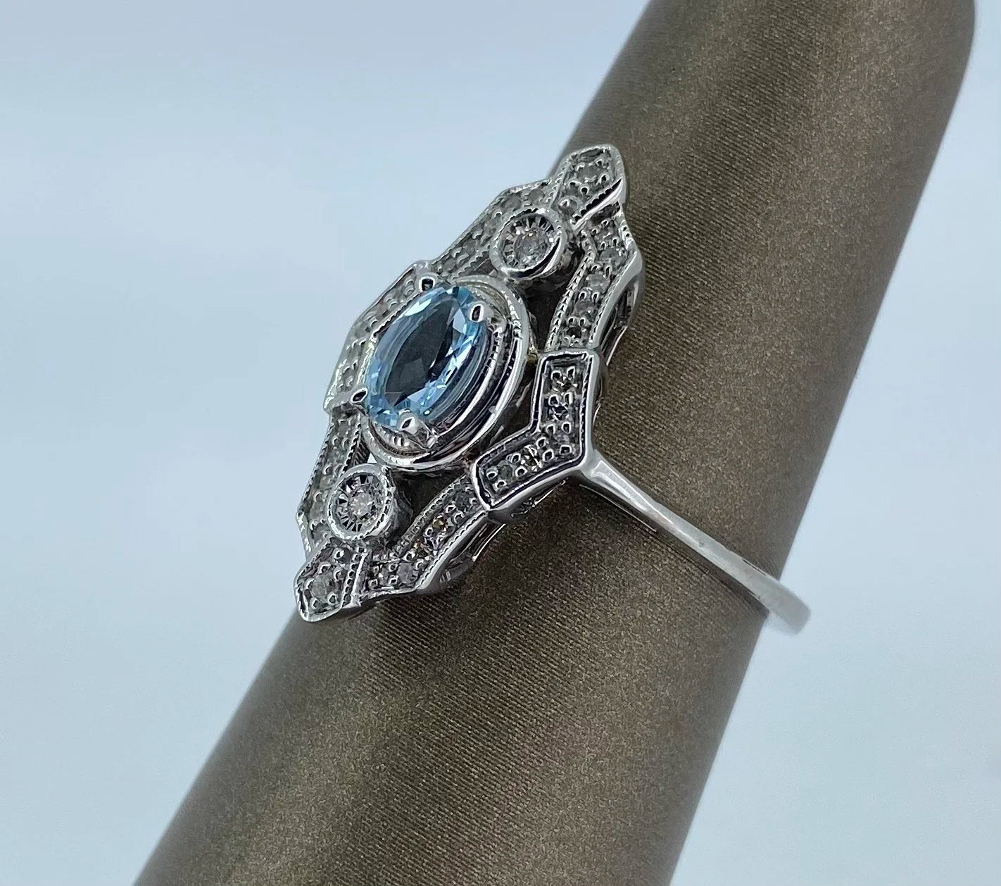 14K Aquamarine Ring - 14K Gold | Greco Jewelers