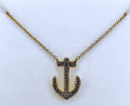14K Yellow Gold Diamond Anchor Necklace - 14K Yellow Gold | Greco Jewelers