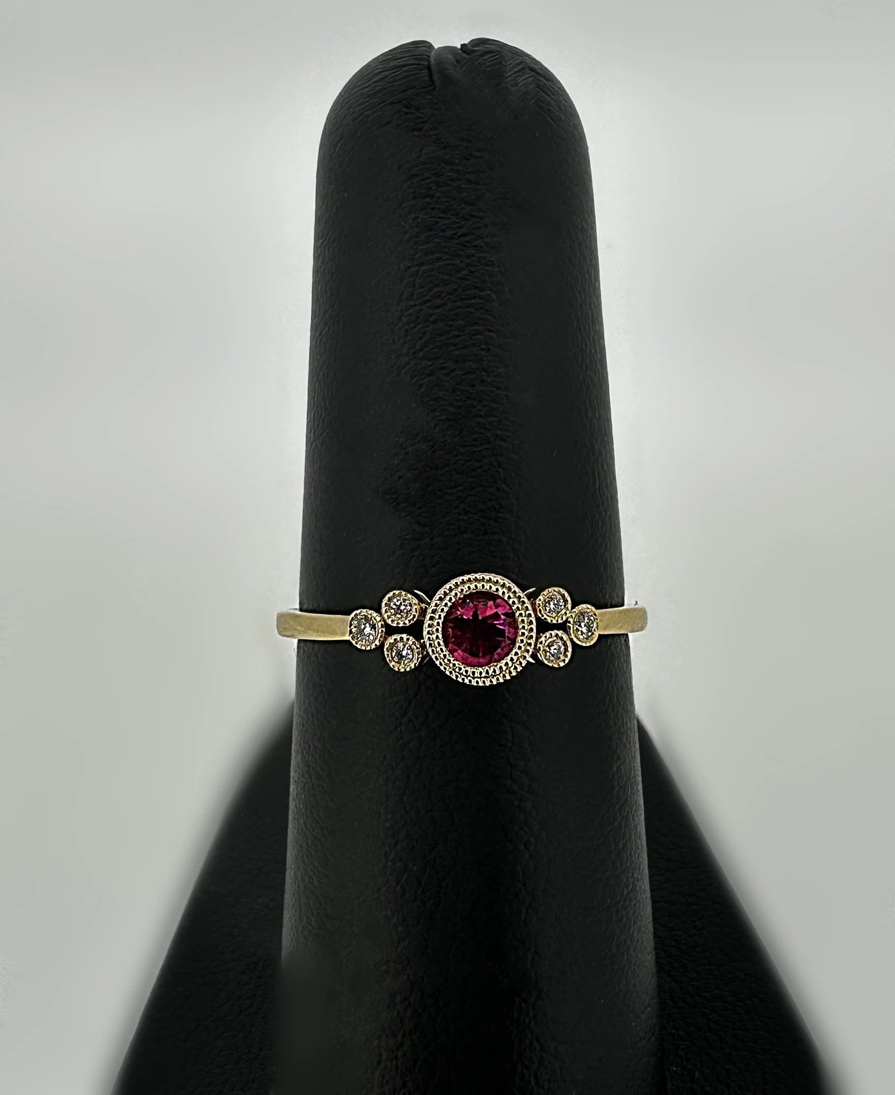 14K Yellow Gold Rubellite Ring - 14K Yellow Gold | Greco Jewelers