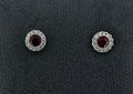 14K White Gold Ruby Earrings - 14K White Gold | Greco Jewelers